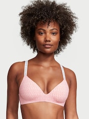 Victoria's Secret Purest Pink Geo Logo Non Wired Lightly Lined Bra - Image 1 of 3