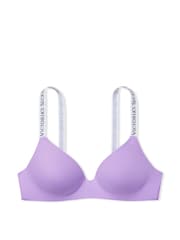 Victoria's Secret Secret Crush Purple Non Wired Logo T-Shirt Bra - Image 3 of 3