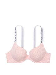 Victoria's Secret Purest Pink Geo Logo Full Cup Push Up Bra - Image 3 of 3