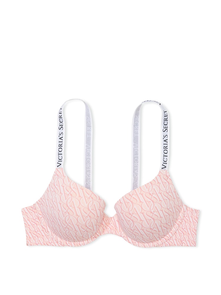 Victoria's Secret Purest Pink Geo Logo Full Cup Push Up Bra - Image 3 of 3