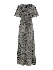Pour Moi Chiffon-Kimono mit Rüschen und doppeltem Bindeband - Bild 4 von 5