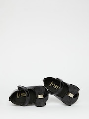 Lipsy Black Velcro Bow Mary Jane Ballerina Occasion Shoe Baby - Image 2 of 4