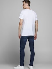 JACK & JONES Blue denim Glen Slim Super Stretch Jean - Image 3 of 6