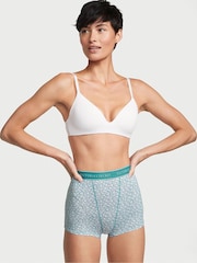 Victoria's Secret French Sage Ditsy Floral Green High Waisted Short Knickers - Image 1 of 3