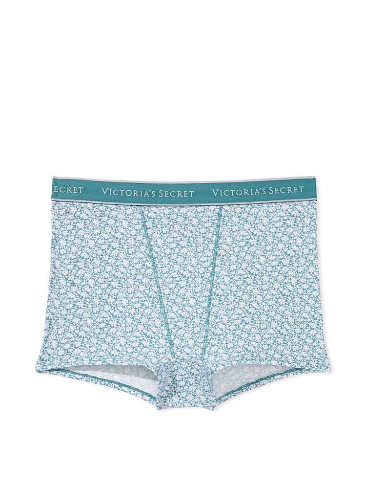 Victoria's Secret French Sage Ditsy Floral Green High Waisted Short Knickers - Image 3 of 3