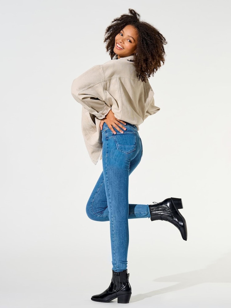ONLY Blue Power Push Up Extra Skinny Jeans - Image 1 of 6
