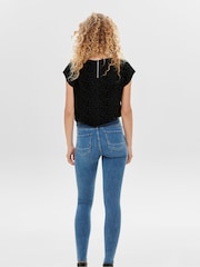 ONLY Blue Power Push Up Extra Skinny Jeans - Image 3 of 6