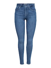 ONLY Blue Power Push Up Extra Skinny Jeans - Image 5 of 6