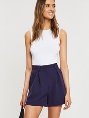 Threadbare Blue Tailored Shorts - Image 1 of 4