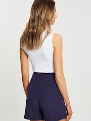 Threadbare Blue Tailored Shorts - Image 2 of 4