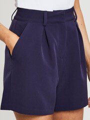 Threadbare Blue Tailored Shorts - Image 4 of 4