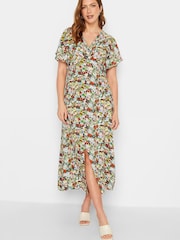 Long Tall Sally Yellow Floral Split Front Maxi Dress - Image 1 of 1