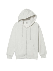 Victoria's Secret PINK Heather Stone Grey Fleece Hoodie - Image 1 of 1