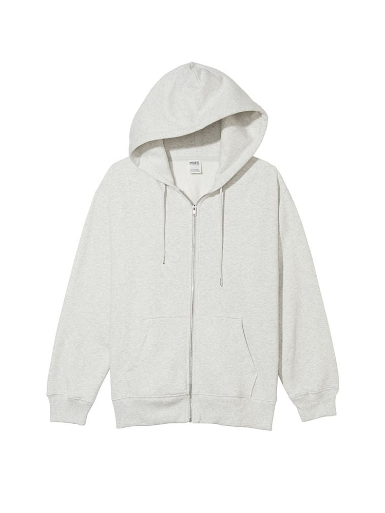 Victoria's Secret PINK Heather Stone Grey Fleece Hoodie - Image 1 of 1