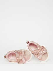 Lipsy Pink Bow Pram Trainer Shoe - Baby - Image 4 of 4