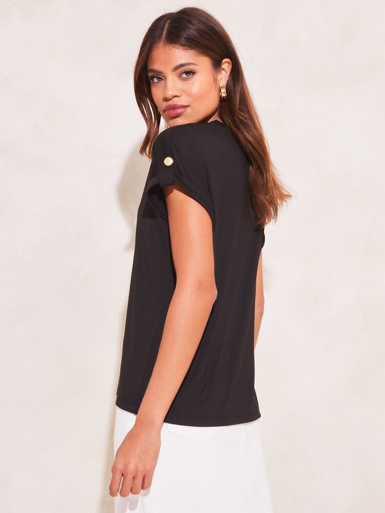 Lipsy V Neck Military T-Shirt - Slika 2 iz 4