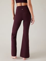 Athleta Burgundy Red Flare Elation Ultra High Waisted Leggings - Image 3 of 4