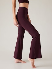 Athleta Burgundy Red Flare Elation Ultra High Waisted Leggings - Image 5 of 6