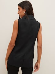 PIECES Black Tailored Waistcoat - Image 3 of 5