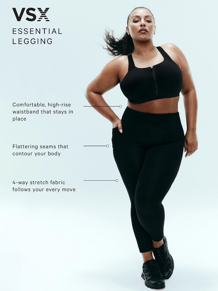 Victoria's Secret Black Essential Pocket Leggings - Image 4 of 4