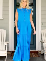 Brakeburn Blue Zenni Maxi Dress - Image 1 of 5