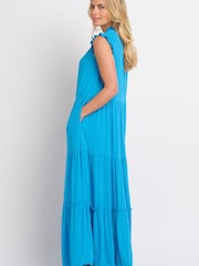 Brakeburn Blue Zenni Maxi Dress - Image 3 of 5