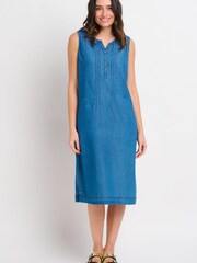 Brakeburn Blue Lara Midi Dress - Image 1 of 4