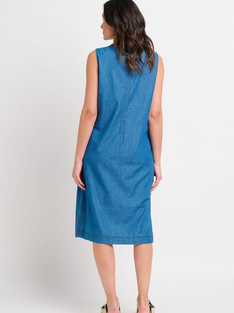 Brakeburn Blue Lara Midi Dress - Image 2 of 4
