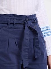 Brakeburn Blue Utility Cargo Paperbag Shorts - Image 3 of 4