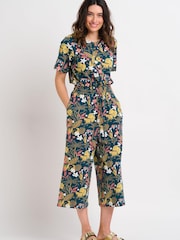 Brakeburn Green Botanical Jungle Jumpsuit - Image 1 of 4