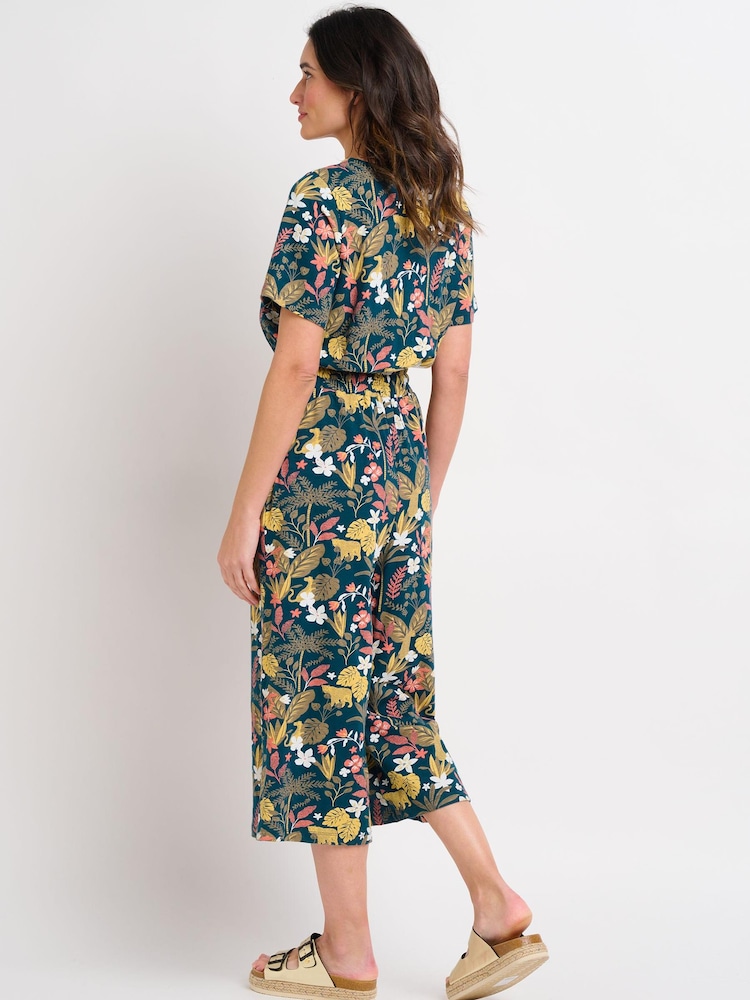 Brakeburn Green Botanical Jungle Jumpsuit - Image 2 of 4