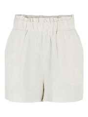 Y.A.S Eggnog High Waisted Linen Shorts - Image 5 of 5