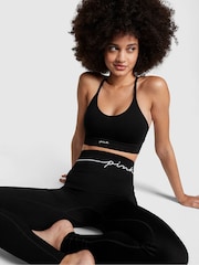Victoria's Secret PINK Pure Black Long Logo Legging - Image 3 of 4