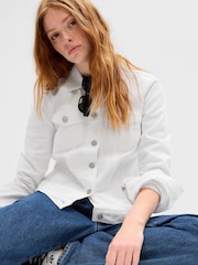 Gap White Icon Denim Jacket - Image 1 of 3
