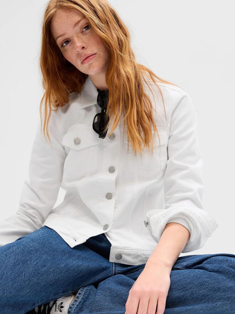 Gap White Icon Denim Jacket - Image 1 of 3
