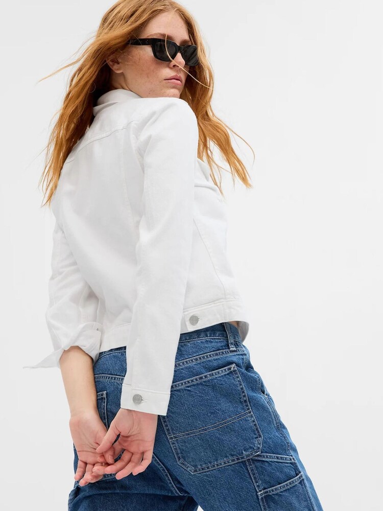 Gap White Icon Denim Jacket - Image 2 of 3