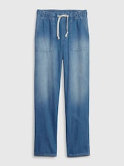 Gap Blue Mid Rise Pull On Easy Jeans - Image 6 of 6