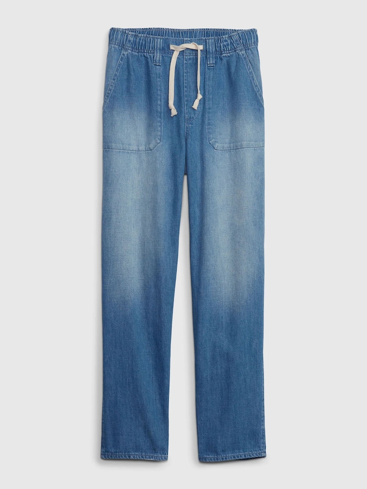 Gap Blue Mid Rise Pull On Easy Jeans - Image 6 of 6