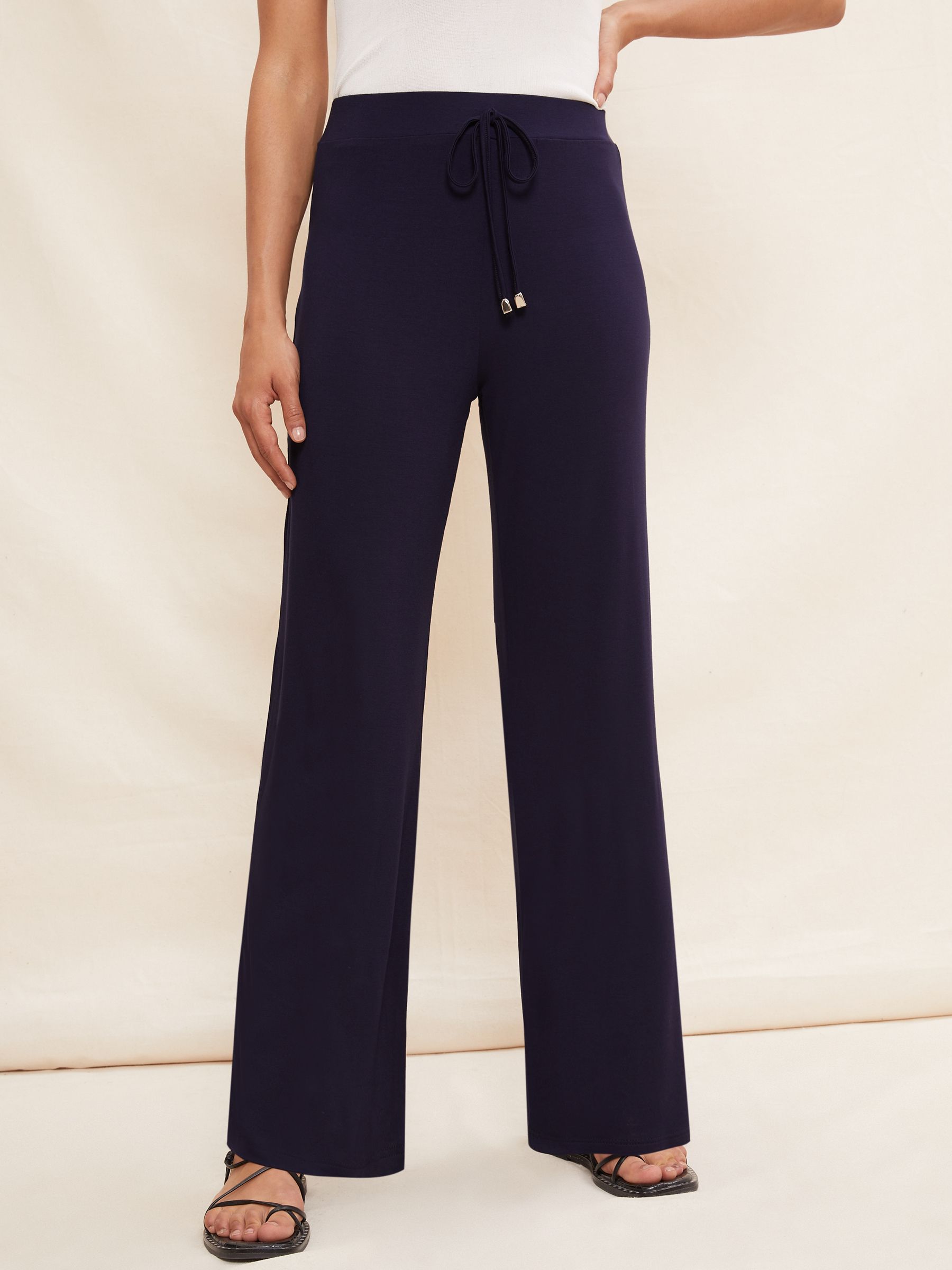 Buy Friends Like These Navy Jersey Wide Leg Trousers from Next USA