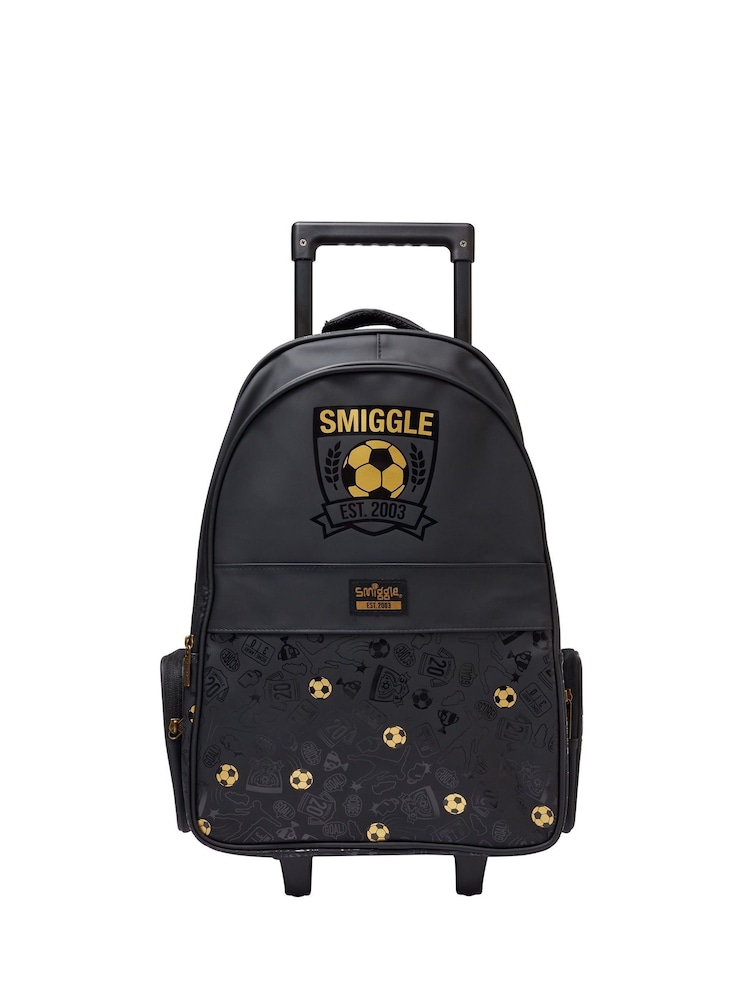 Smiggle Black 20th Birthday Light Up Trolley Backpack - Image 1 of 4