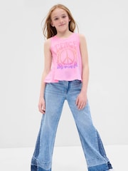 Gap Pink Organic Cotton Graphic Tank Top - Image 1 of 1