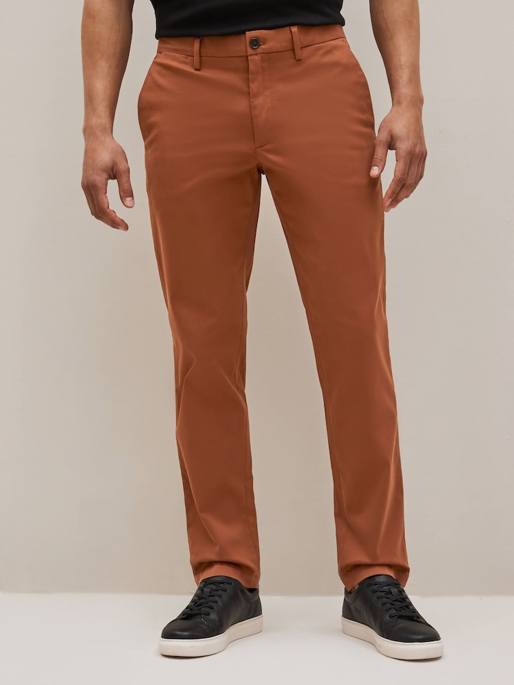 Banana Republic Brown Slim Rapid Movement Chinos - Image 1 of 1 Banana Republic Brown Slim Rapid Movement Chinos - Image 1 of 1