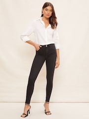 Friends Like These Black Midrise Contour Jeans - Image 2 of 4