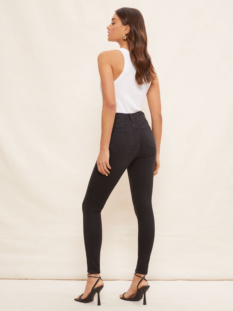 Friends Like These Black Midrise Contour Jeans - Image 4 of 4