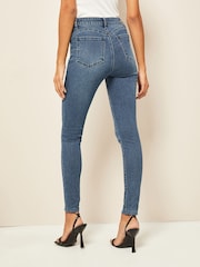 Friends Like These Mid Blue Midrise Contour Jeans - Image 3 of 5