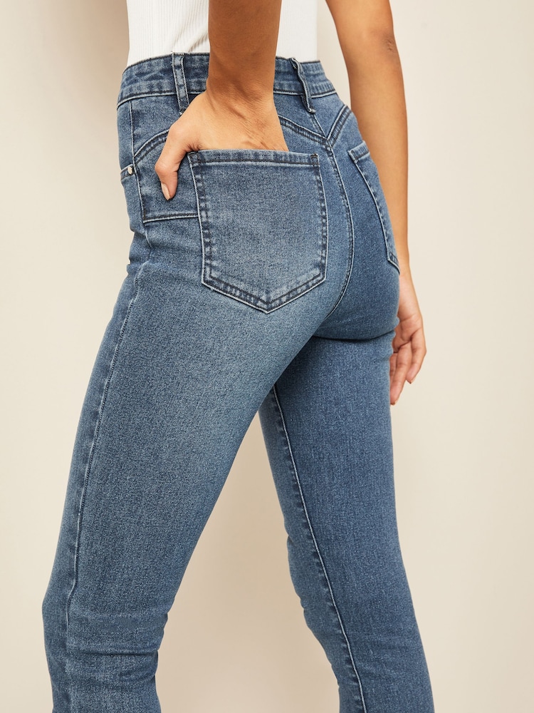 Friends Like These Mid Blue Midrise Contour Jeans - Image 5 of 5