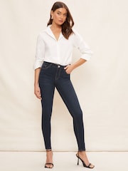 Friends Like These Dark Blue Midrise Contour Jeans - Image 2 of 4