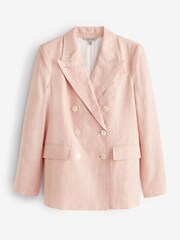 Banana Republic Orange Palma Linen Blazer - Image 4 of 4