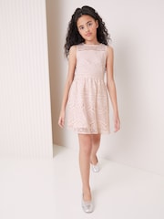 Lipsy Pink VIP Lace Occasion Dress - Image 2 of 4