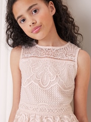 Lipsy Pink VIP Lace Occasion Dress - Image 4 of 4